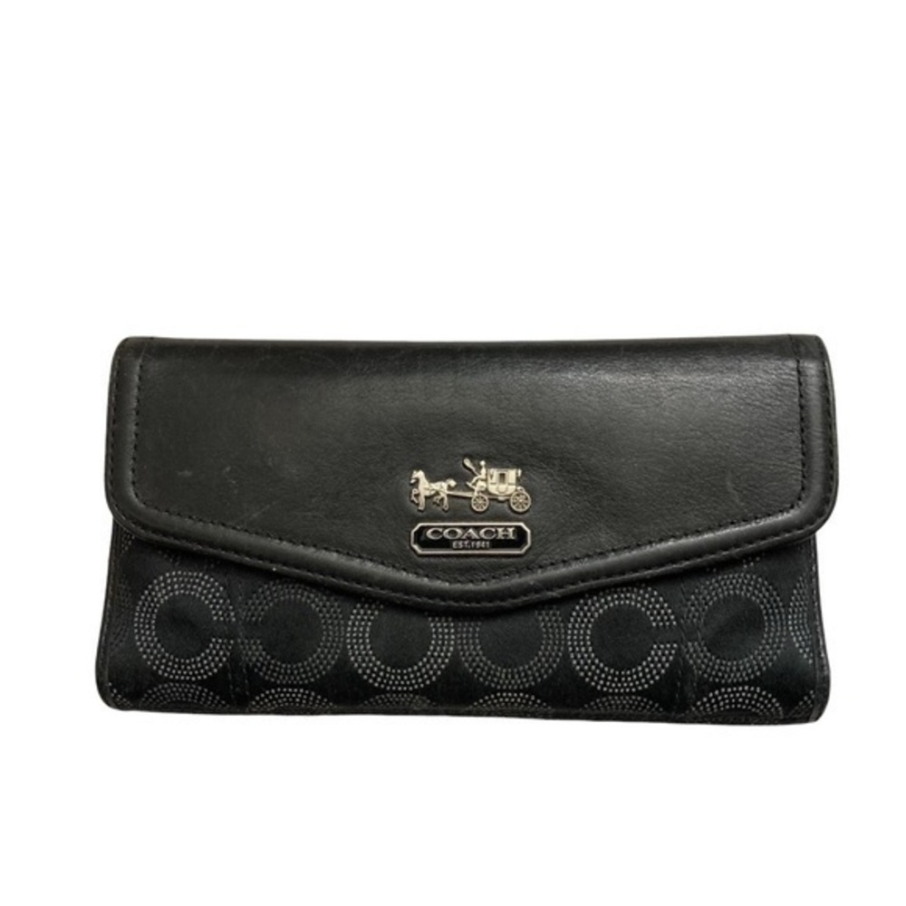 Coach Madison black op art wallet
